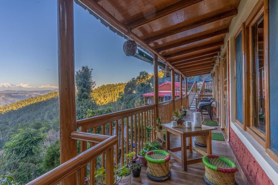 Day, Natural landscape, Balcony/Terrace, Mountain view