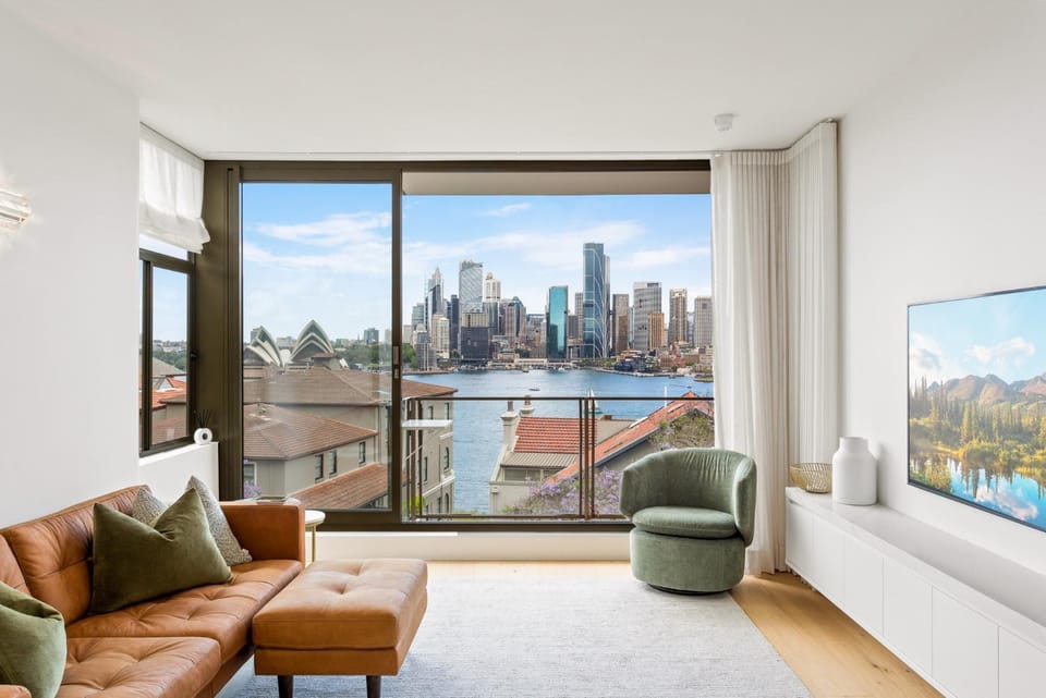 Living room, City view