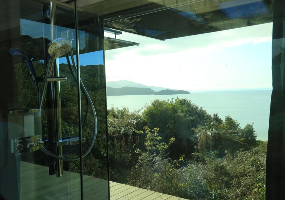 Shower, Natural landscape, Sea view