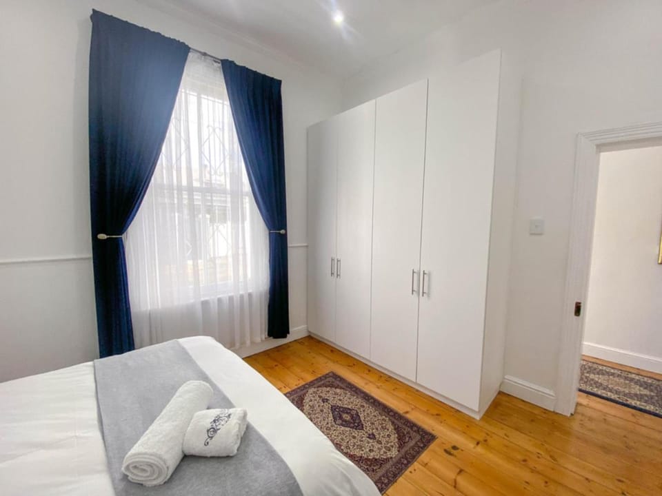 Bed, Photo of the whole room, Bedroom, towels, wardrobe