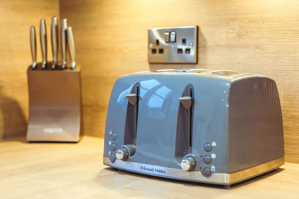 Kitchen or kitchenette, toaster, toaster