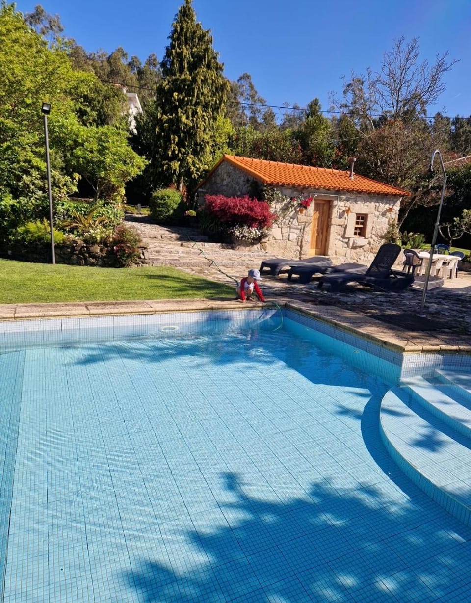 Property building, Natural landscape, Garden, Garden view, Pool view, Swimming pool
