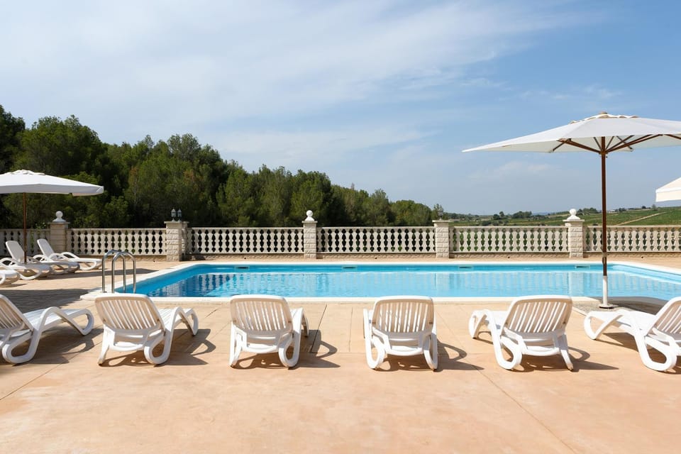 Property building, Living room, Swimming pool