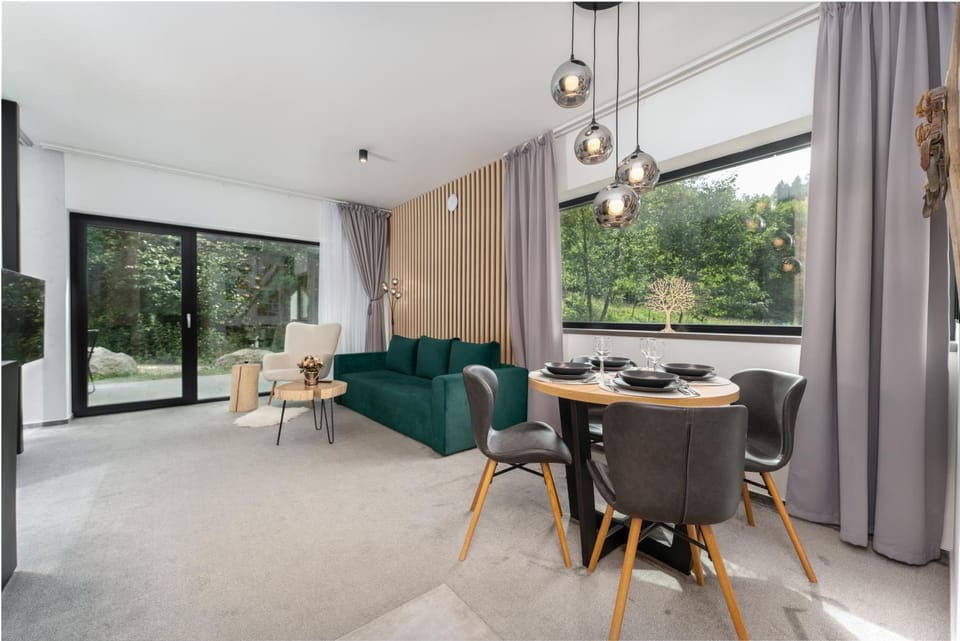 Living room, Seating area, Dining area