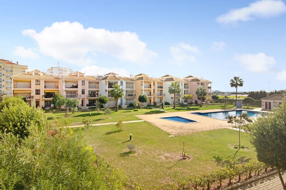 Property building, Living room, Swimming pool