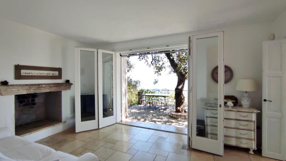 Living room, Garden view, Sea view, flat iron