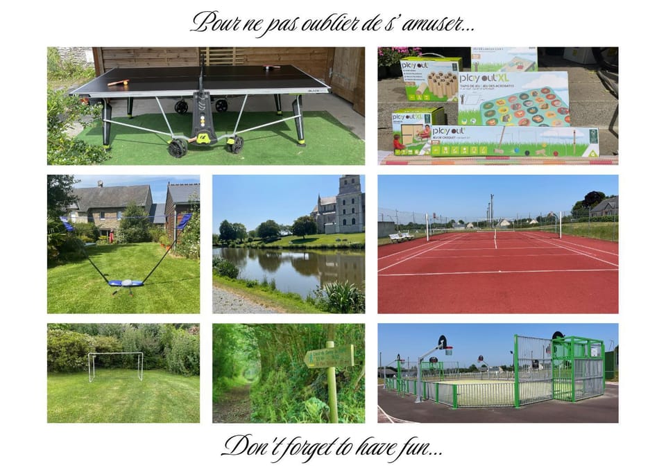 Activities, Fishing, Table tennis, Tennis court, Hiking, Cycling