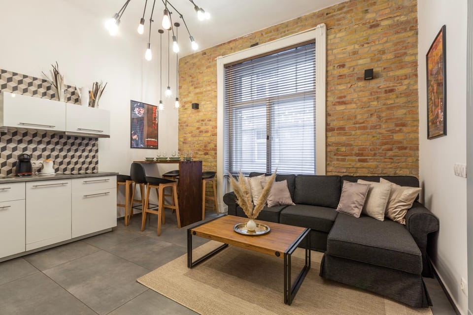 Kitchen or kitchenette, Living room, Dining area
