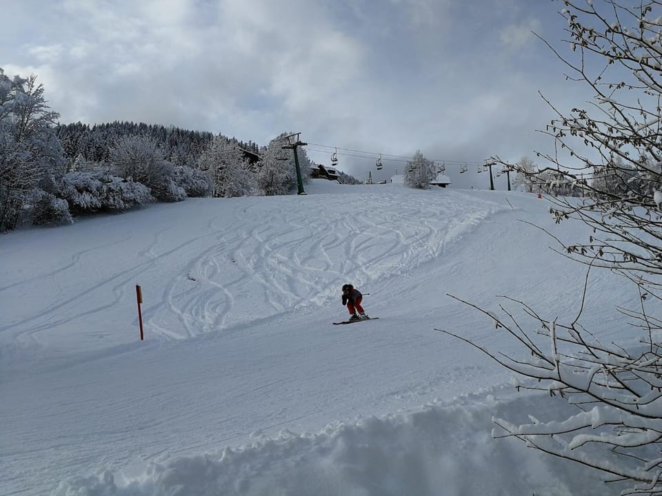 Winter, Skiing, Skiing