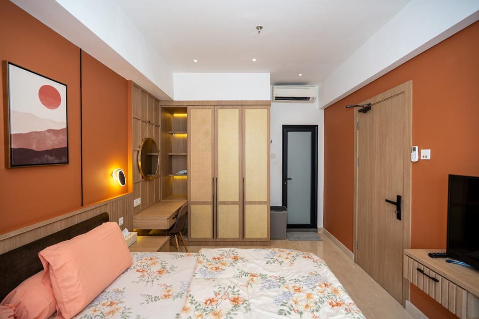 Apartment Podomoro Medan Tower Empire - Japandi Style - 2BR Family Suite 3 beds - 87m Apartment in Indonesia