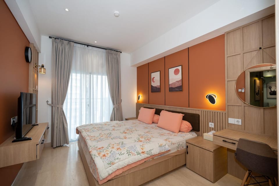 Apartment Podomoro Medan Tower Empire - Japandi Style - 2BR Family Suite 3 beds - 87m Apartment in Indonesia