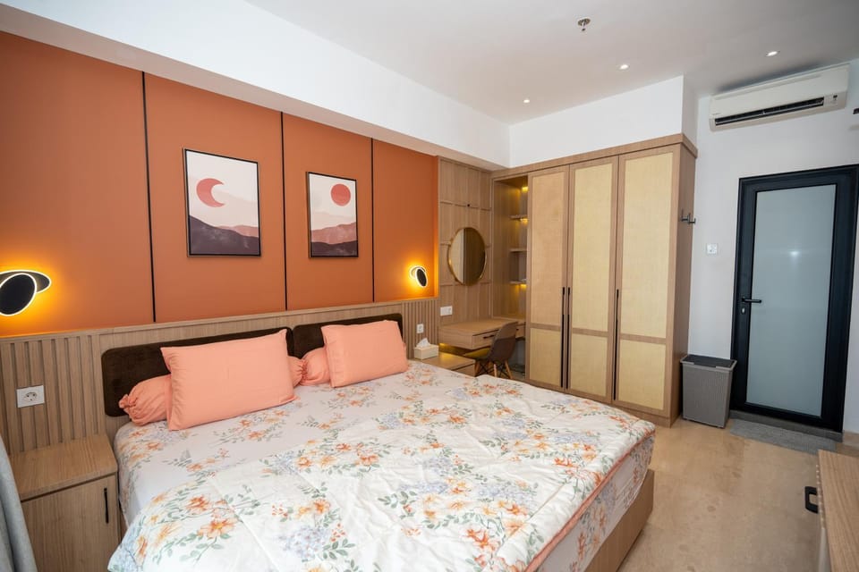 Apartment Podomoro Medan Tower Empire - Japandi Style - 2BR Family Suite 3 beds - 87m Apartment in Indonesia
