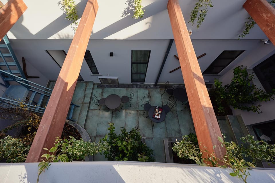 Patio, Spring, Day, Garden, Garden view, Inner courtyard view, Internal: Not applicable to any particular room