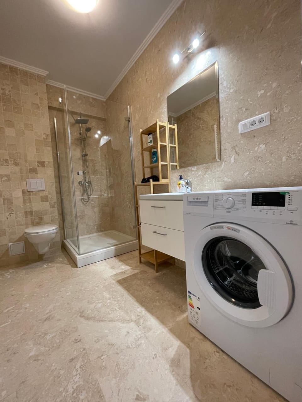 Shower, Bathroom, washing machine