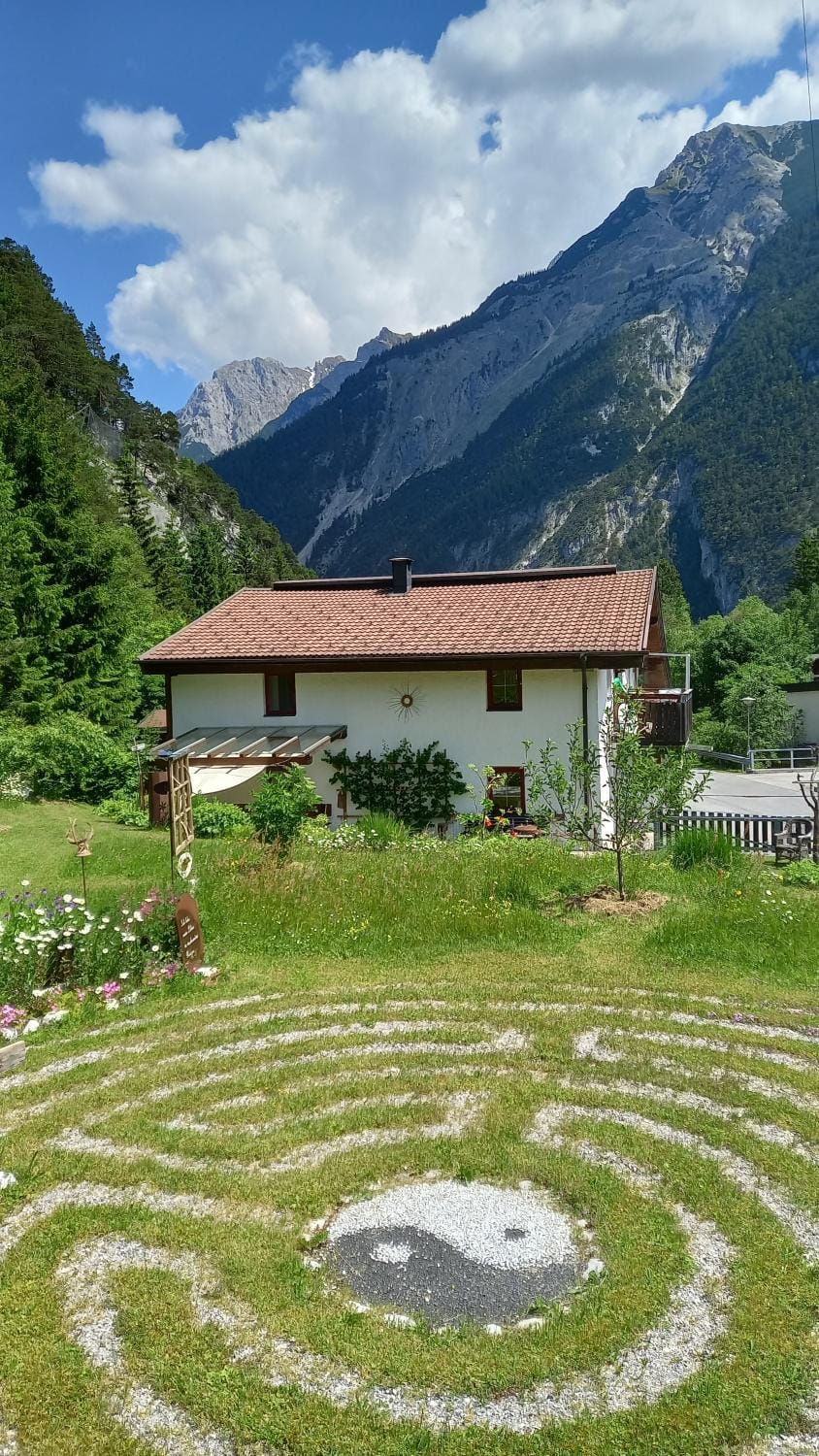 Property building, Spring, Garden view