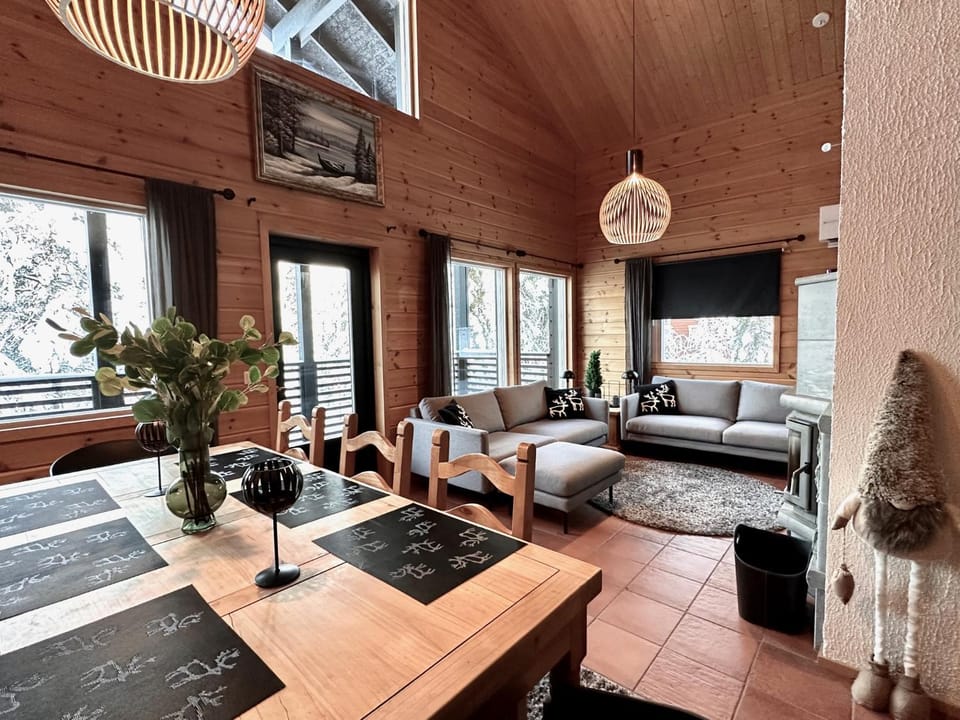 Lomavuokra Villa Nuottirakka, Levi Apartment in Lapland