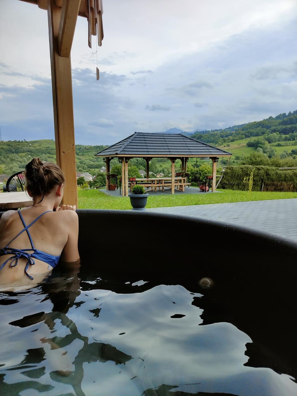 Natural landscape, Hot Tub, View (from property/room), Balcony/Terrace, Spa and wellness centre/facilities, Mountain view, Pool view, Pool view, Swimming pool, Bath