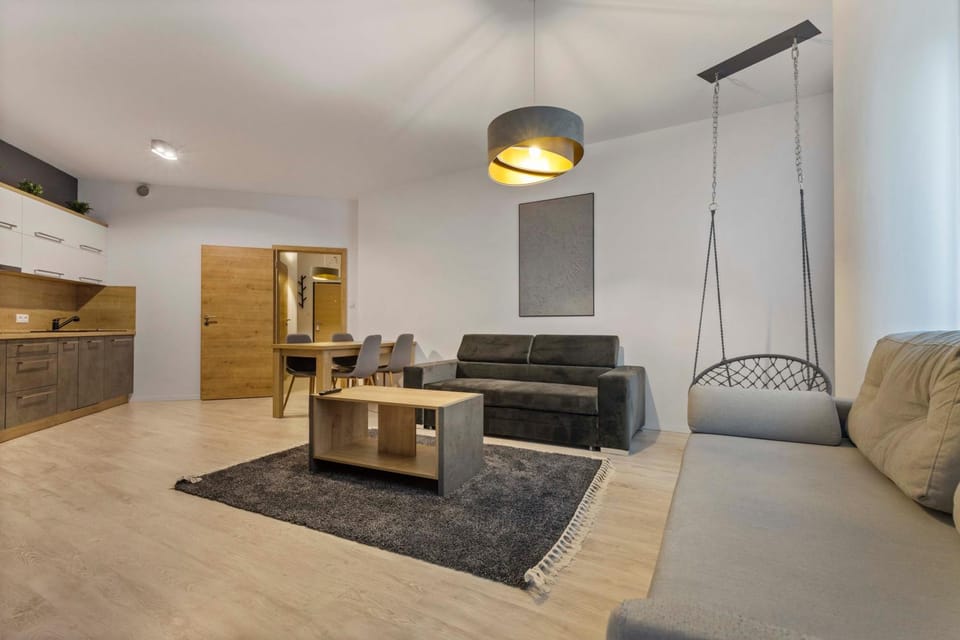 Kitchen or kitchenette, Living room, Seating area