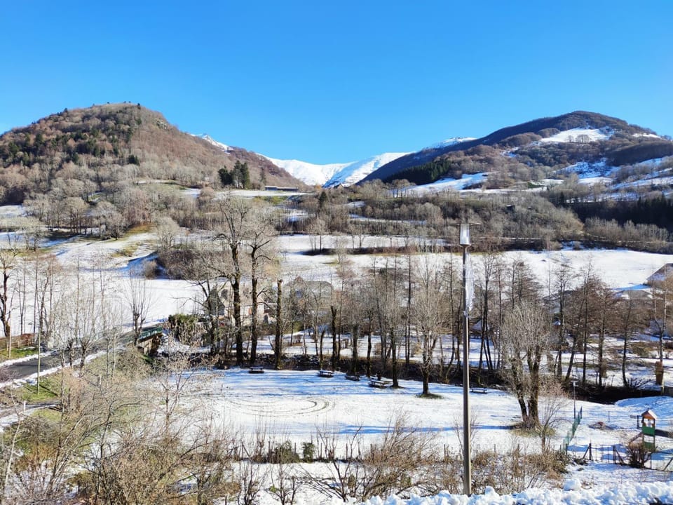 Natural landscape, Winter, Mountain view