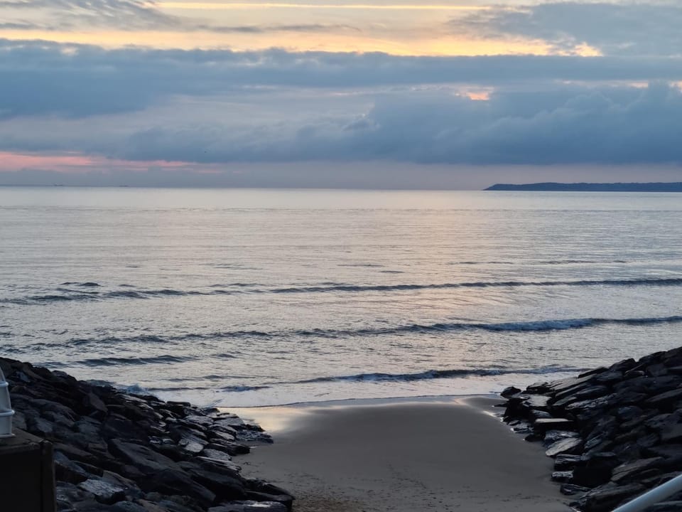 Natural landscape, Beach, Sunset