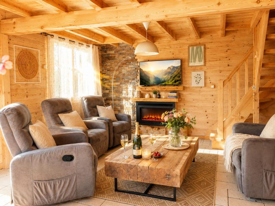 Charming family Chalet for 8 people, with private Hot Tub Chalet in Haute-Savoie