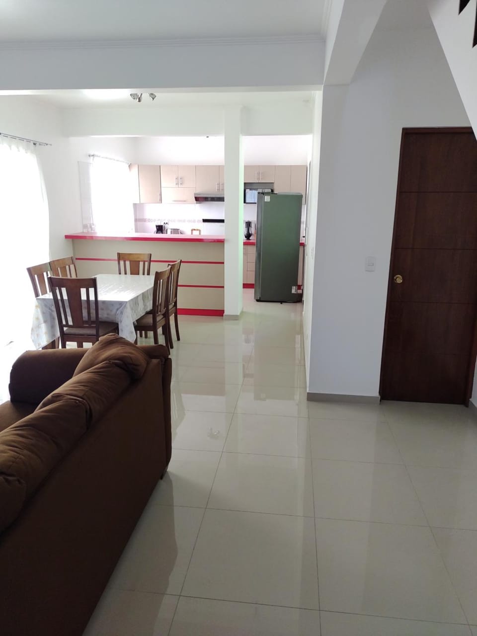 Kitchen or kitchenette, Living room, Seating area