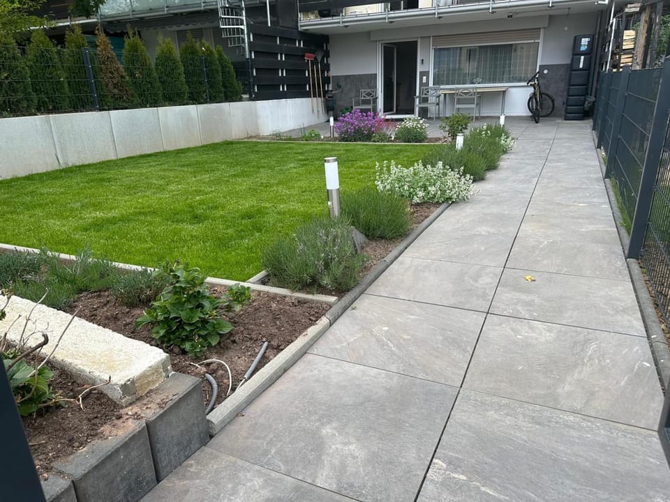 Property building, Garden view