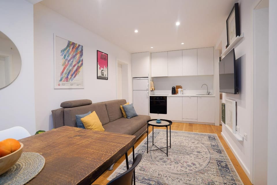 Kitchen or kitchenette, Living room, Dining area
