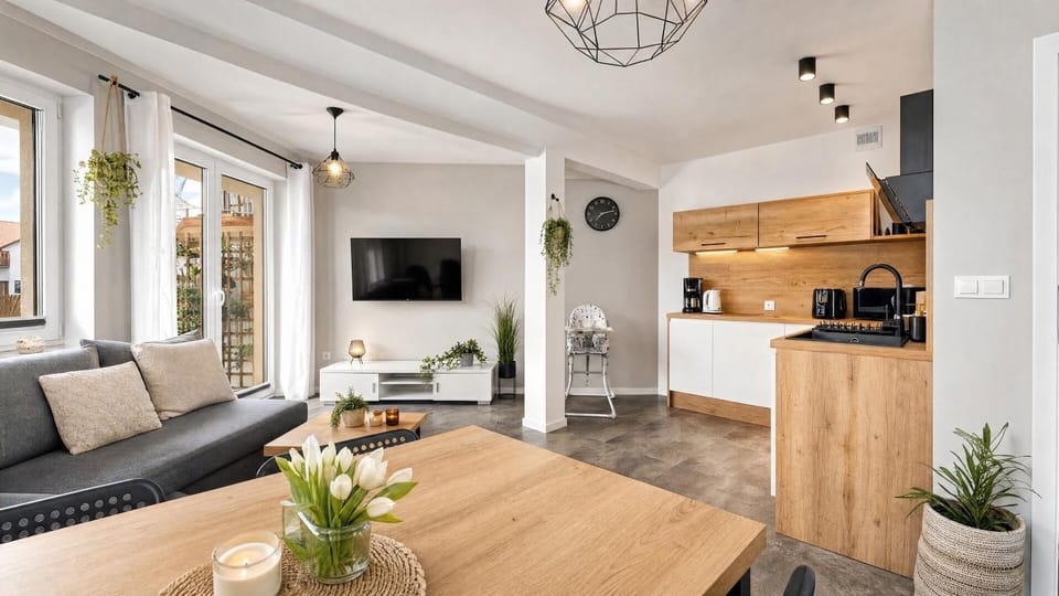 Kitchen or kitchenette, Living room