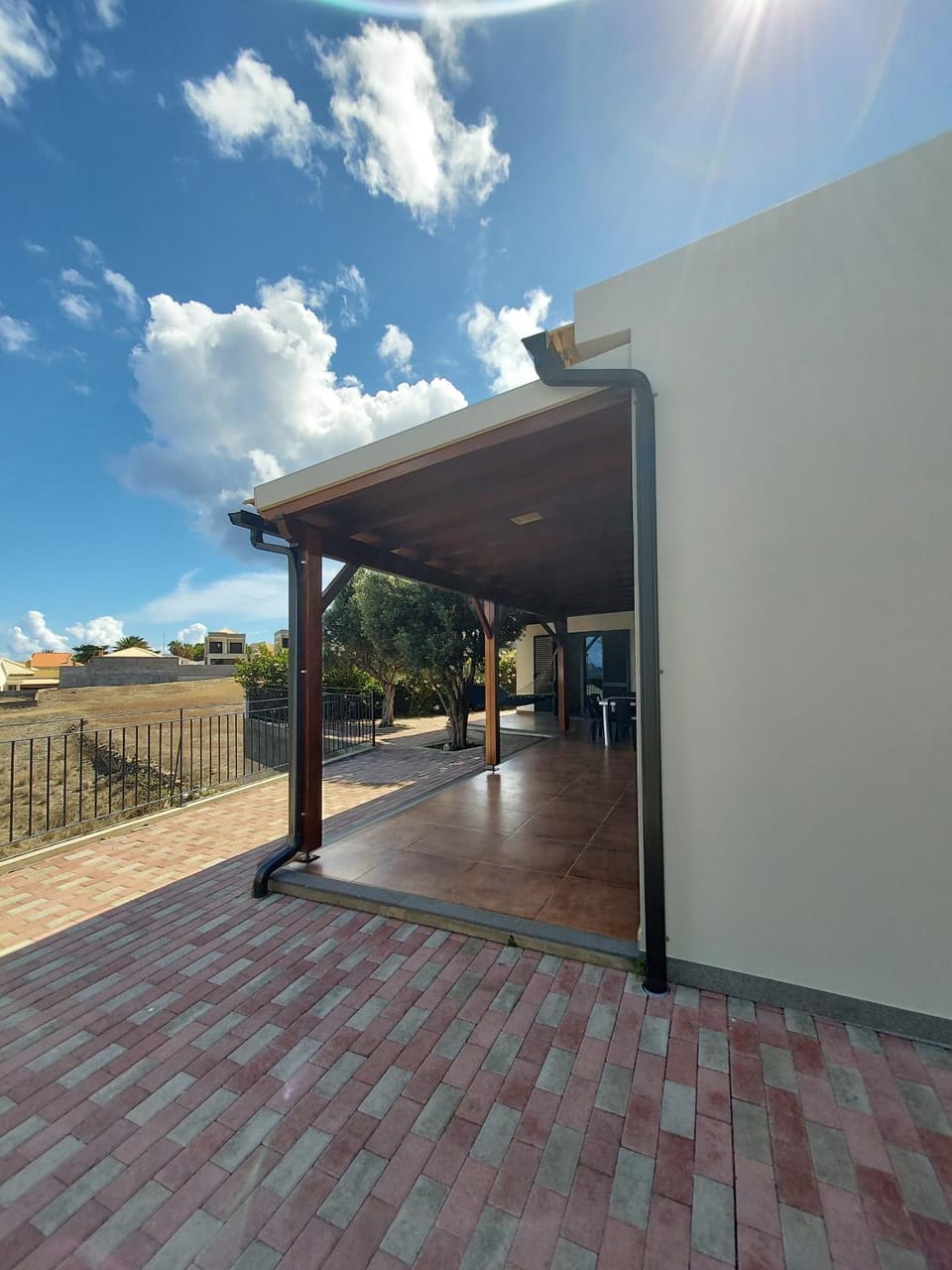 Property building, Patio, Day