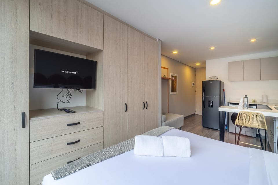 Bed, TV and multimedia