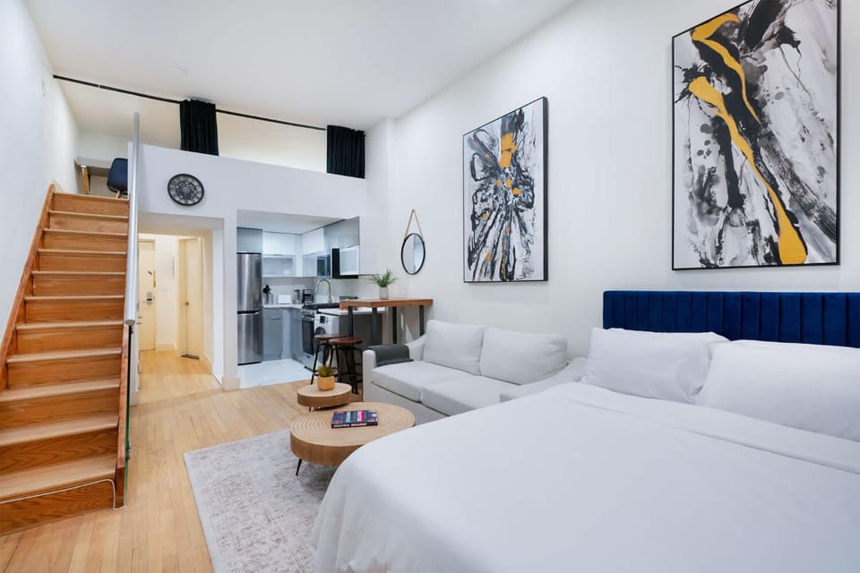 75-A New stylish Loft 1BR W D Prime Upper east Apartment in Roosevelt Island