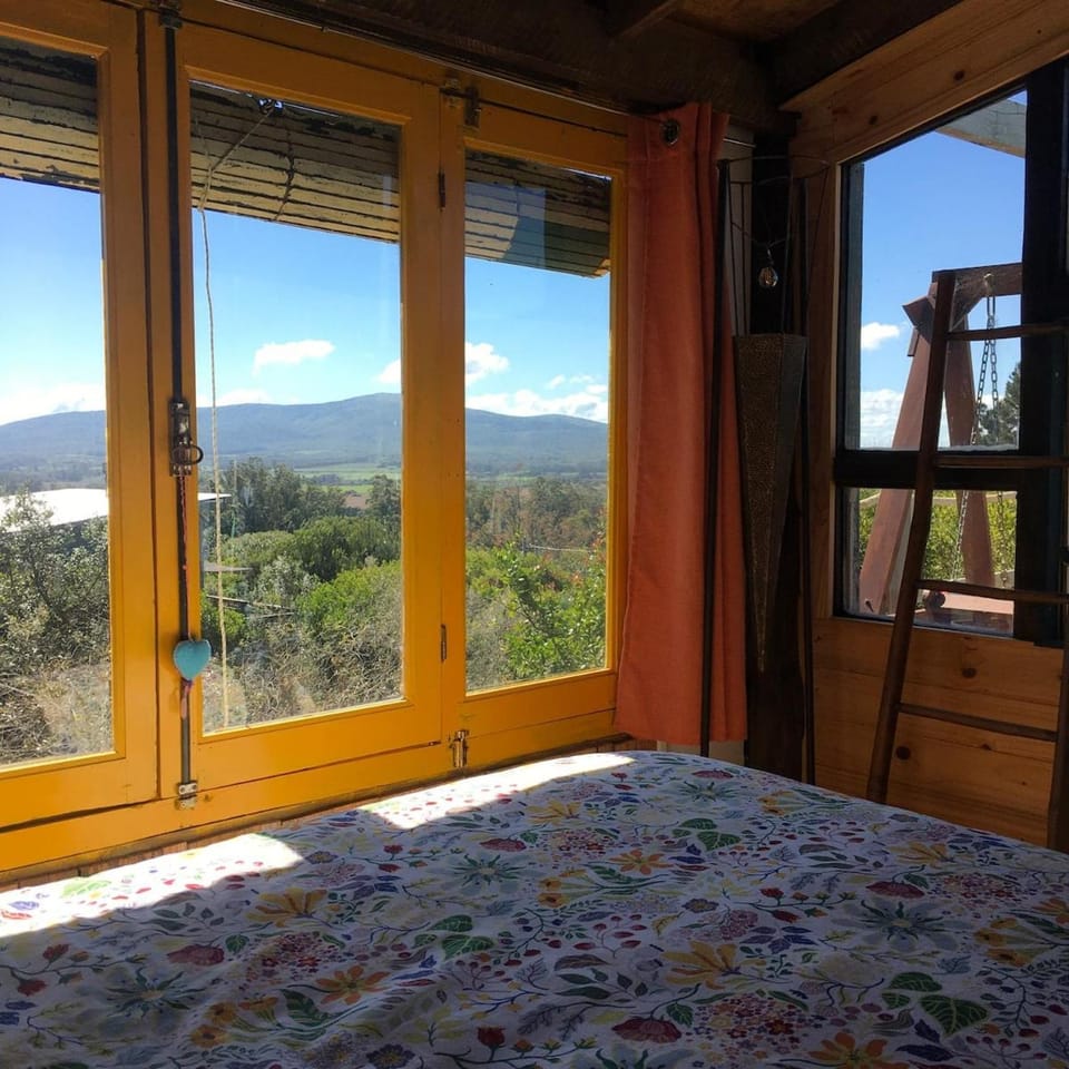 Bed, Natural landscape, Bedroom