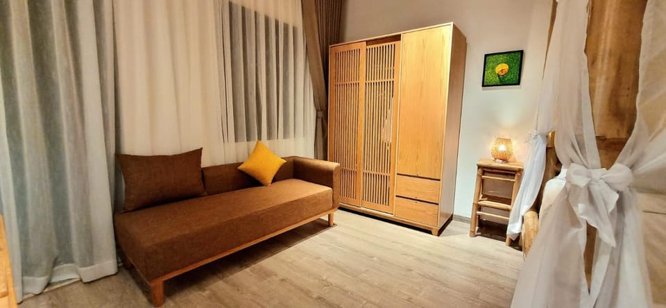 Seating area, wardrobe
