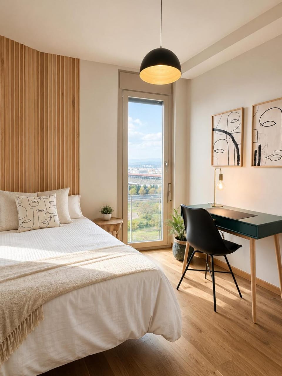 Bed, Decorative detail, Bedroom