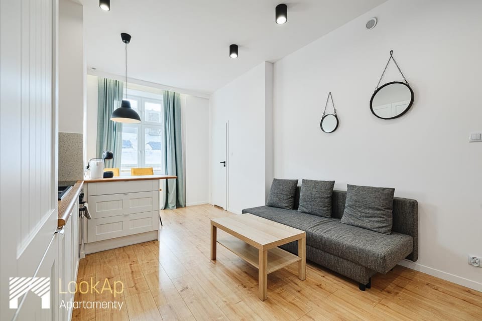 Kitchen or kitchenette, Living room, Seating area