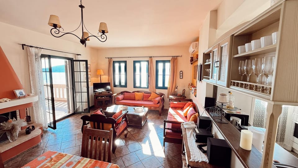 Villa with breathtaking views and private beach House in Sporades, Greece