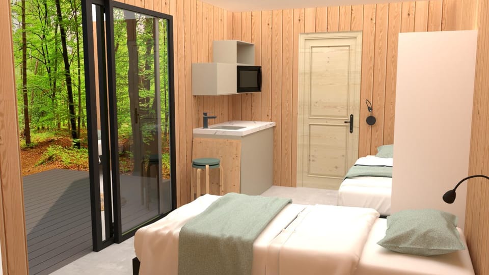 Bed, Bathroom, TV and multimedia, Photo of the whole room, Bedroom, towels, wardrobe