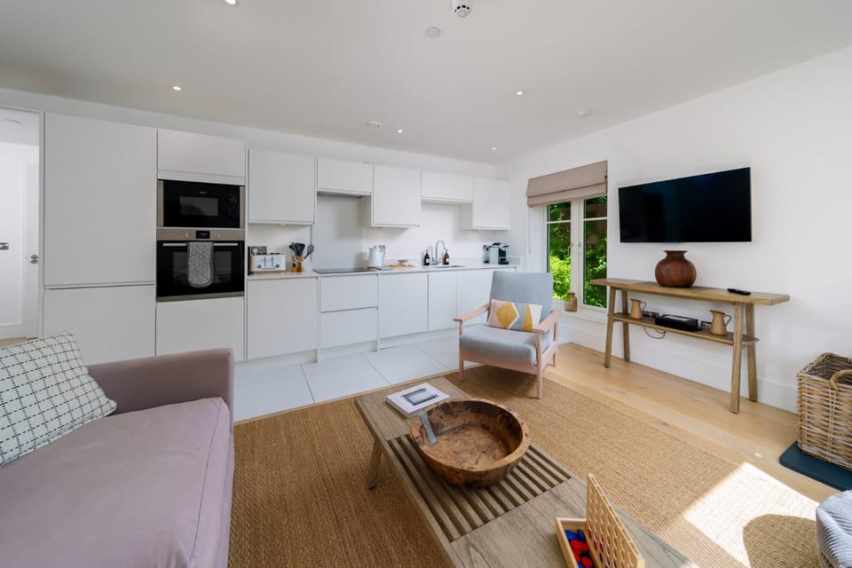 TV and multimedia, Coffee/tea facilities, Kitchen or kitchenette, Living room, Seating area, dishwasher, oven, pet friendly, toaster