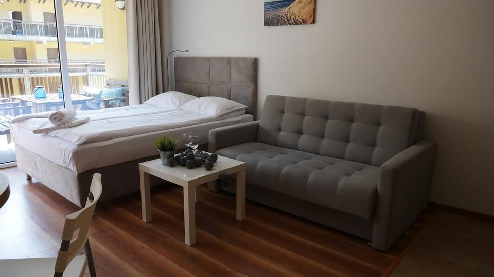 Bed, Living room, Photo of the whole room, Seating area, Bedroom