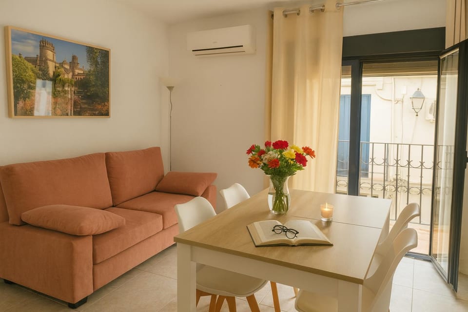 Dining area, air conditioner
