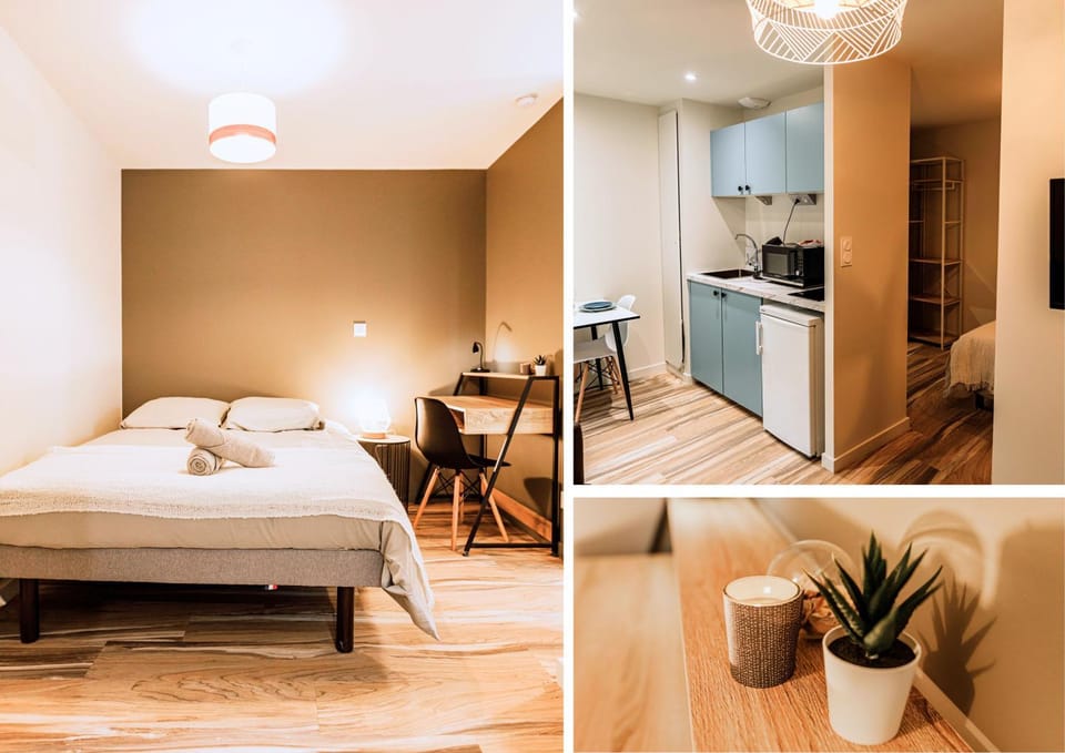 Bed, Kitchen or kitchenette, Photo of the whole room, Bedroom