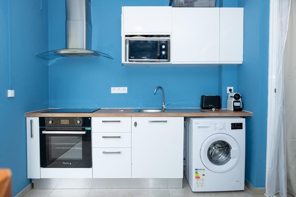 Kitchen or kitchenette, minibar, pet friendly, stove, washing machine