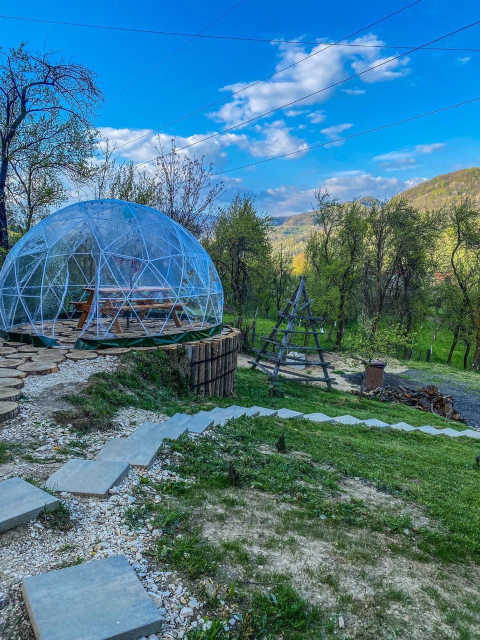 Nearby landmark, Spring, Natural landscape, Garden, Garden view, Mountain view