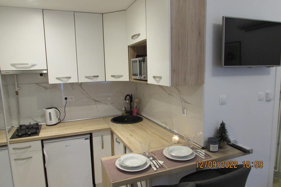 Coffee/tea facilities, Kitchen or kitchenette, minibar, stove