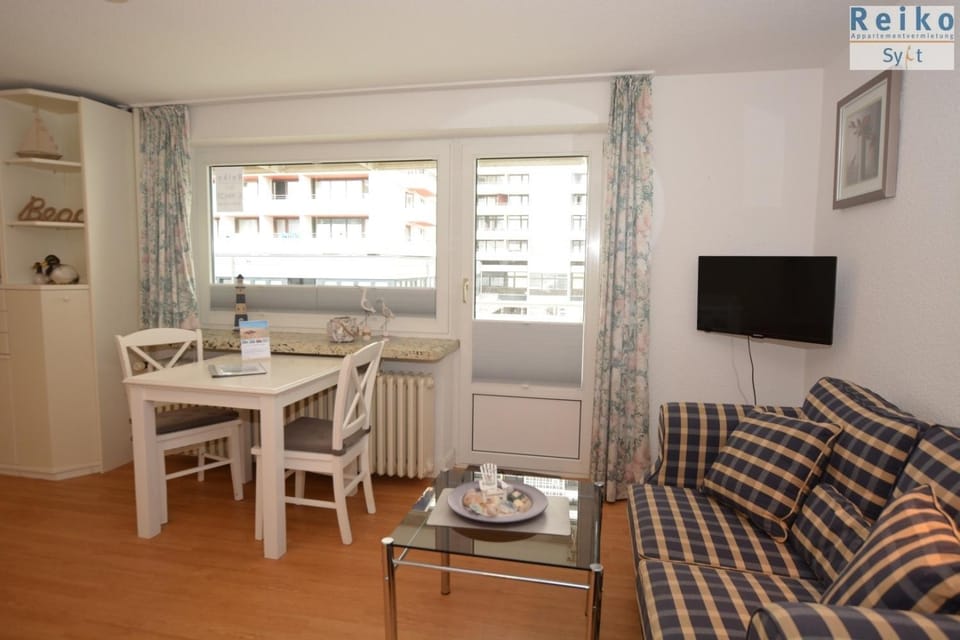 6-208, sehr Strandnah, im Herzen Westerlands, Westbalkon, 1 Zi Apartment in Westerland
