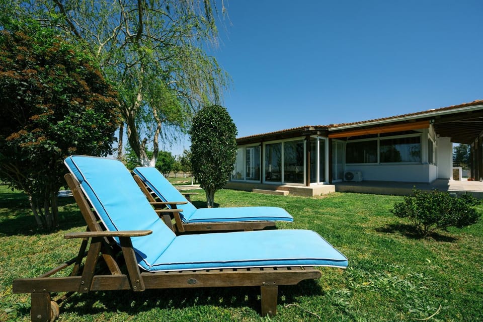 Property building, Day, Garden, Garden view, sunbed