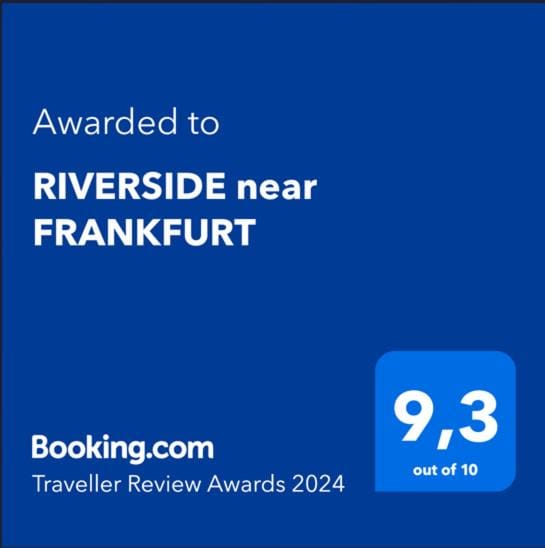 RIVER SIDE near FRANKFURT-AIR CONDITION-PRIVATE PARKING Apartment in Hesse