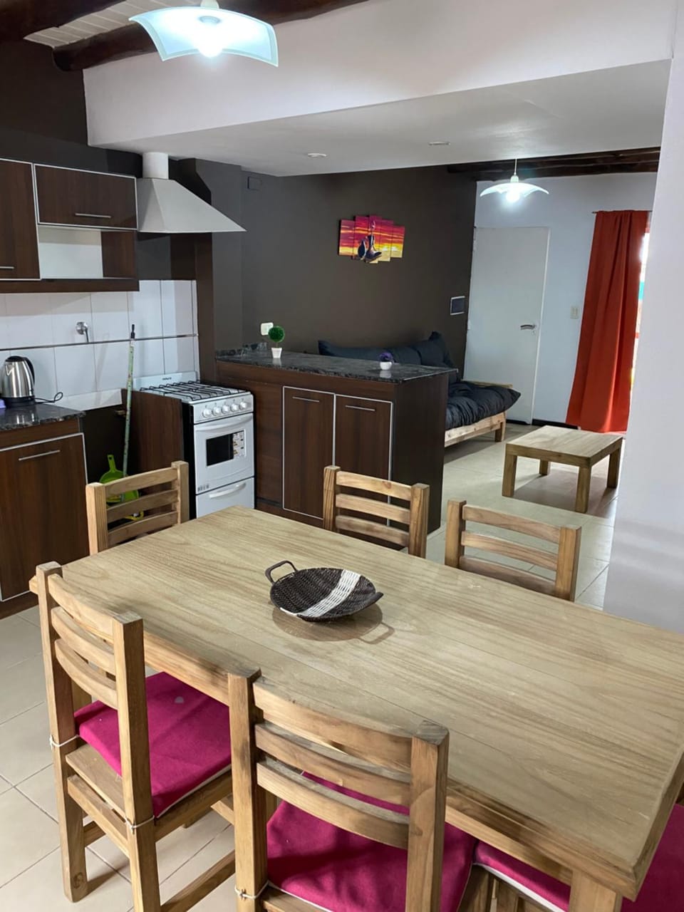 Kitchen or kitchenette, Living room, Dining area