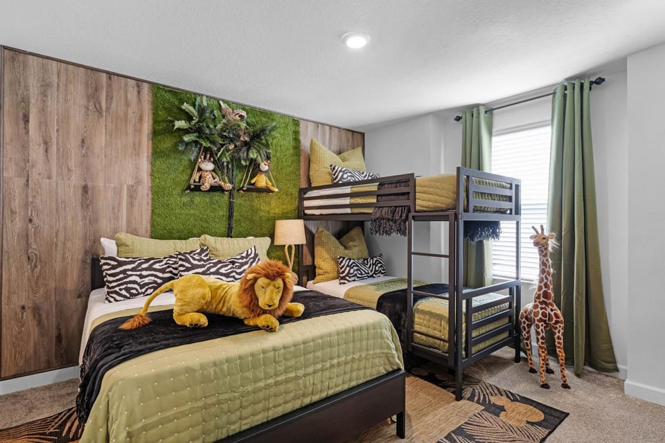 Bed, Photo of the whole room, Bedroom, bunk bed
